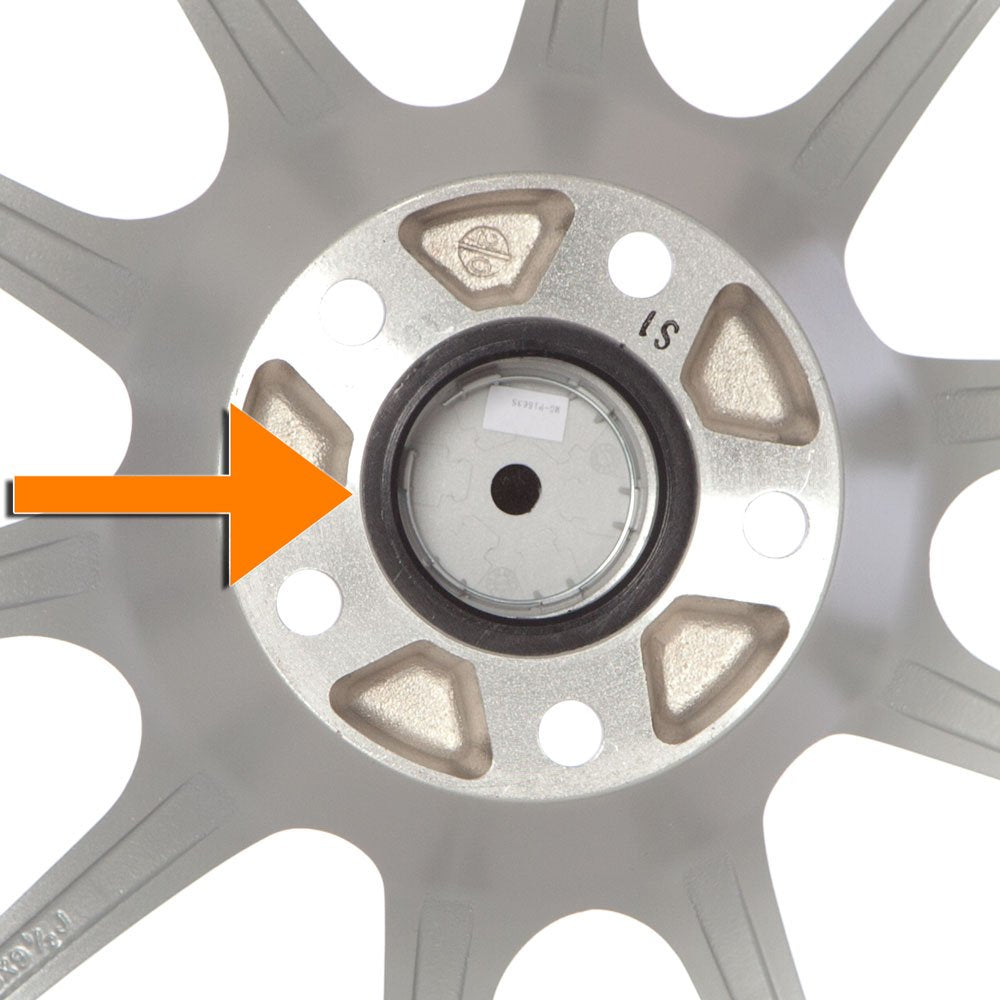 Circuit Performance 66.1Mm Od To 60.1Mm Id Black Plastic Polycarbonate Hub Centric Rings