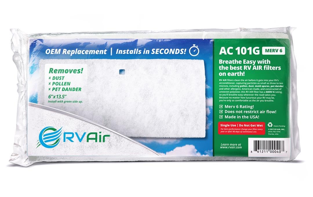 Rv Air Rv Ac Filter - Air Conditioner Replacement Filters - Travel Trailer Accessories - Air Cleaner For Camper - Rv Ac Vent Fil