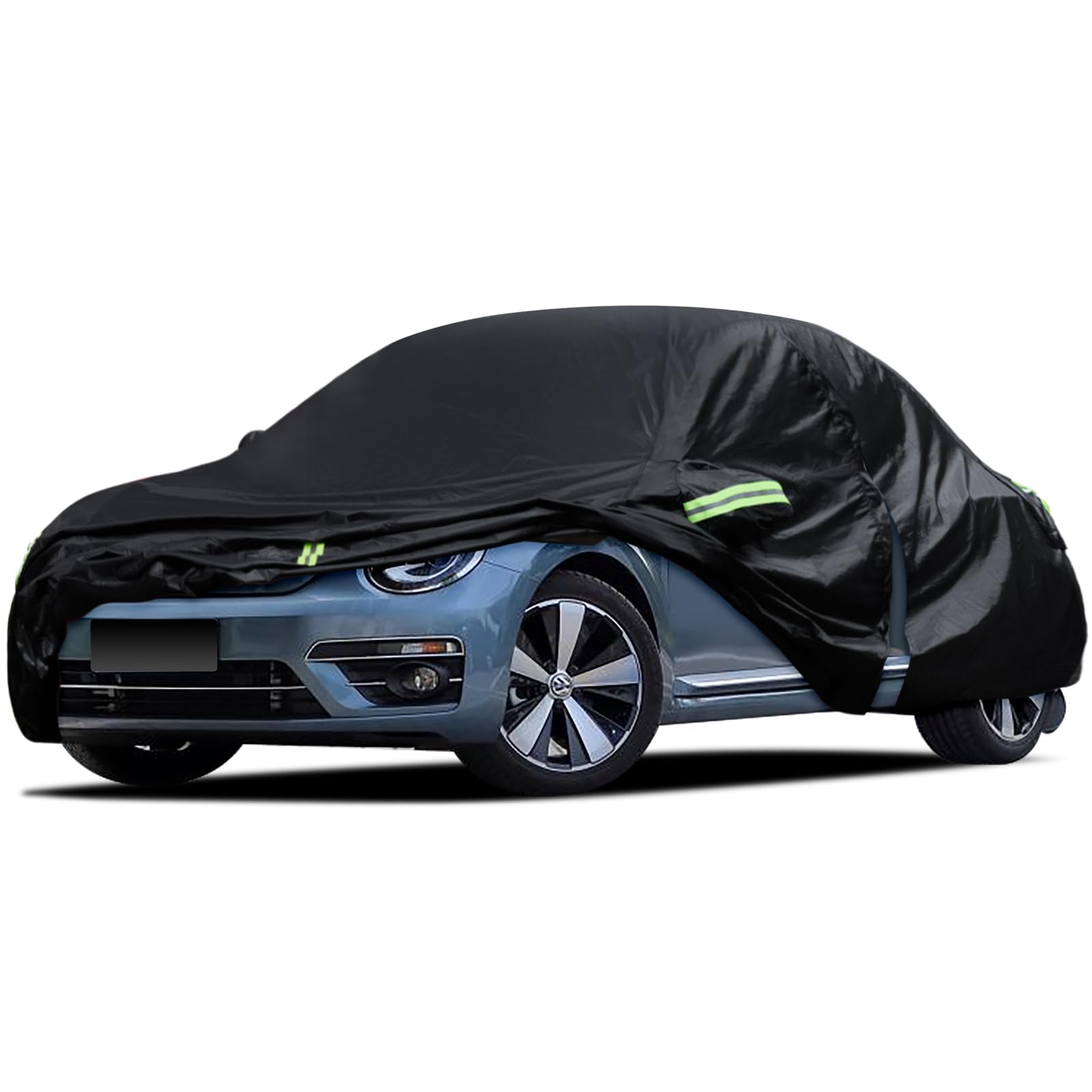 Car Cover Custom Fit For Volkswagen Beetle 2 Door 1998-2019, Waterproof All Weather Full Exterior Cover Rain Sun Hail Protector