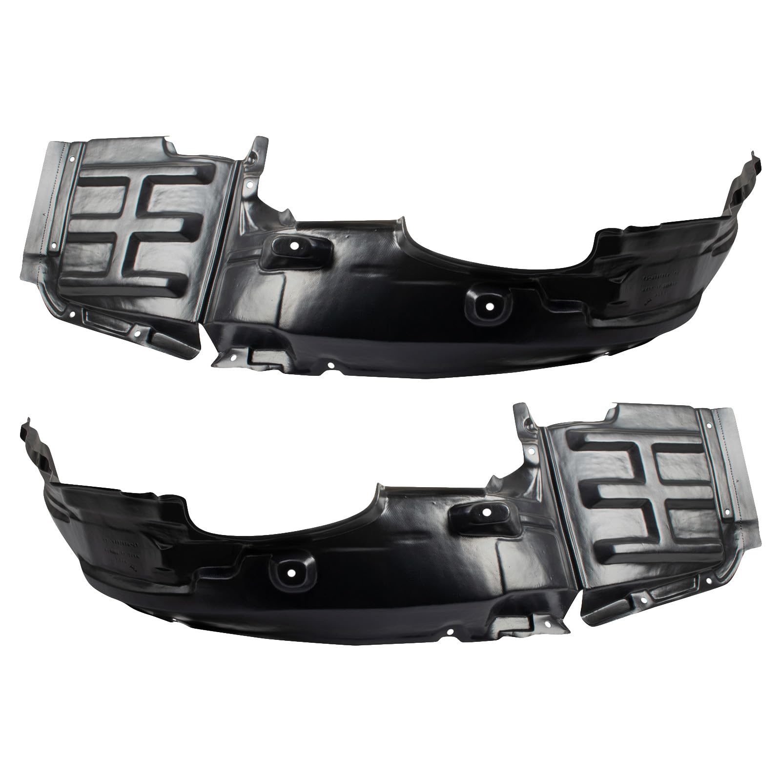 Trq Inner Fender Liner Set Compatible With 2010-2012 Mitsubishi Galant Mi1248124 Mi1249116