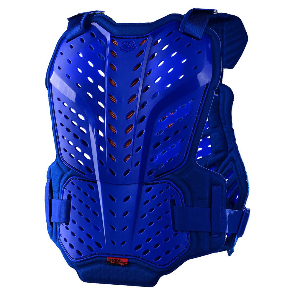 Troy Lee Designs Motocross Motorcycle Dirt Bike Chest And Back Protector For Youth, Rockfight (Blue)