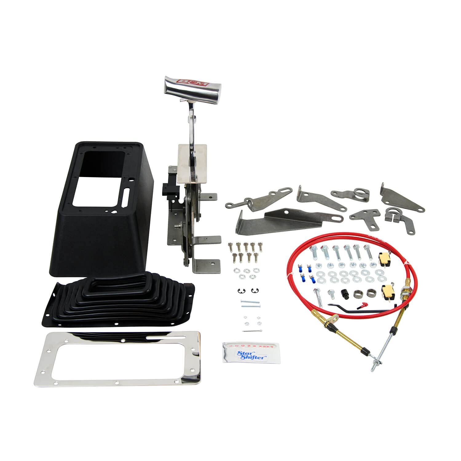 B&M StarShifter Automatic Shifter - Model 80675, Silver, Plastic Material, No Size