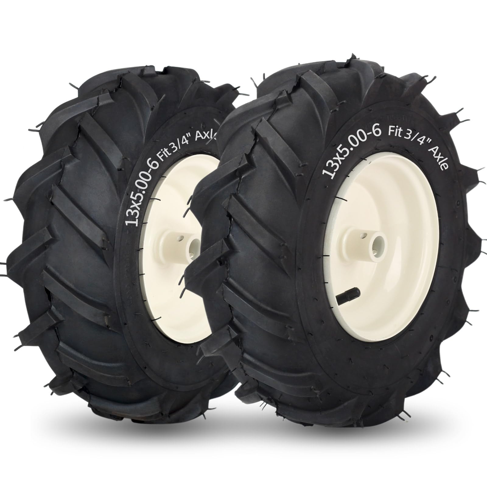 Gicool 13X5.00-6'' Tiller Tire And Wheel, ?3/4'' Axle Size?, 3-1/8'' Centered Hub, Compatible With Craftsman & Troy-Bilt Tiller 