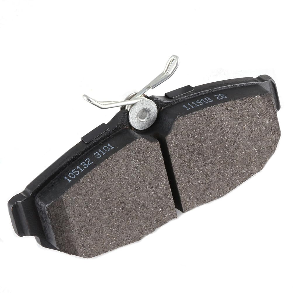 Eccpp D1082-7987 4Pcs Rear Semi Metallic Disc Brake Pad Set Fit For Ford For Mustang 2005-2011