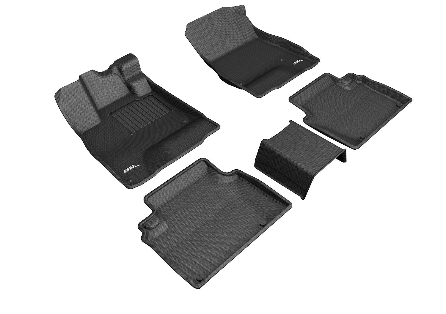 3D MAXpider Custom Fit Kagu Floor Mat (Black) Compatible with Honda Clarity PlugIn Hybrid 20182021  Full Set
