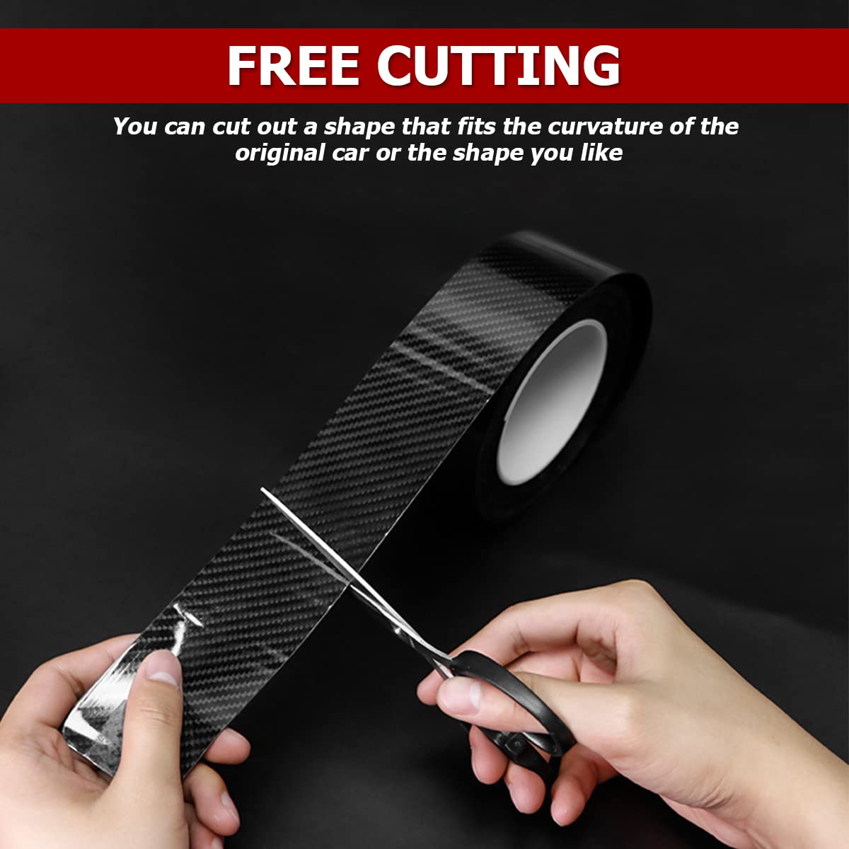 Car Door Edge Entry Guards, 5D Carbon Fiber Anti-Collision Waterproof Protector Tape, Scratch Cover Strip Sticker For Car Door S
