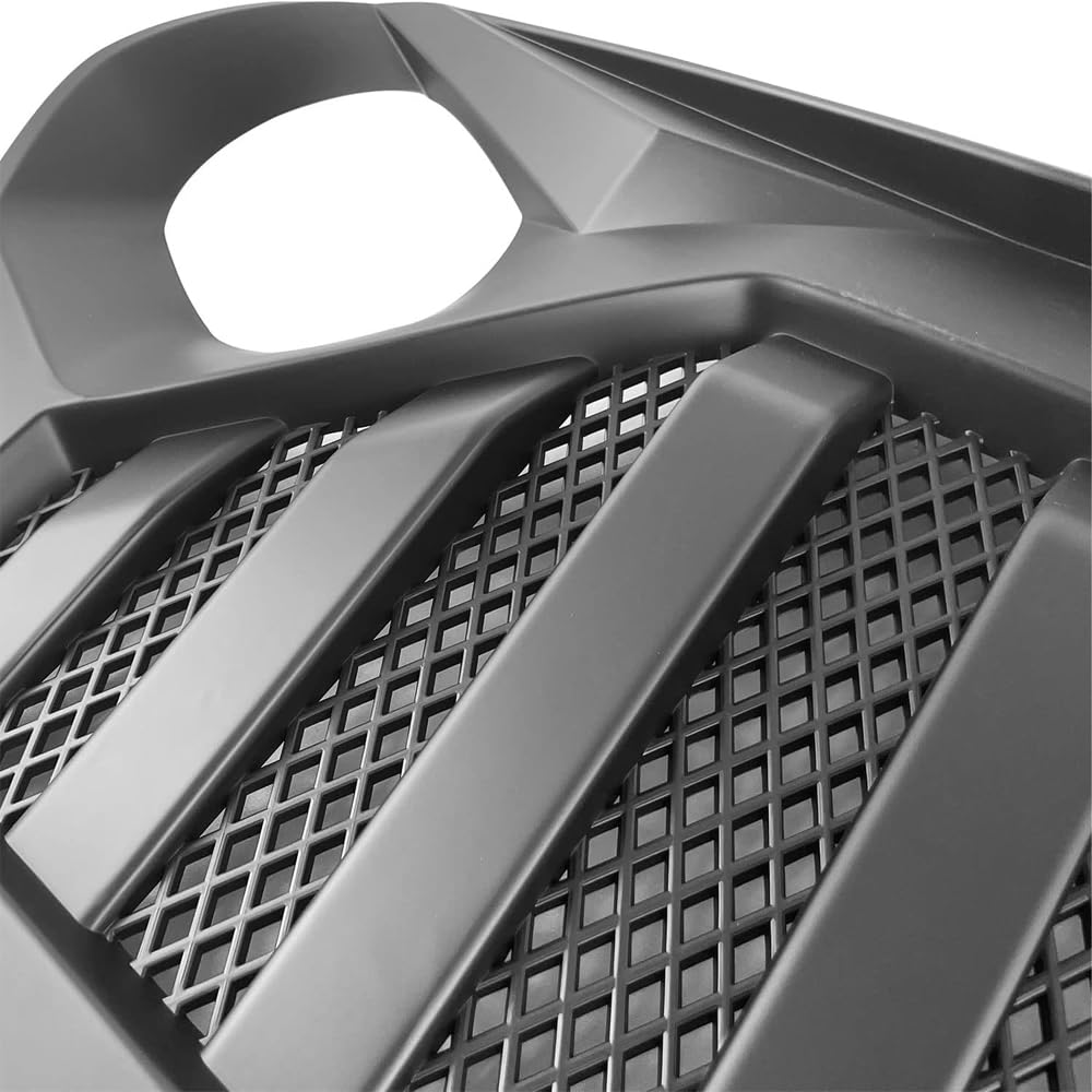 DIBON AUTO Matte Black Grille for Jeep Wrangler TJ & Gladiator 1997-2006 - Vader Grill with Mesh Design