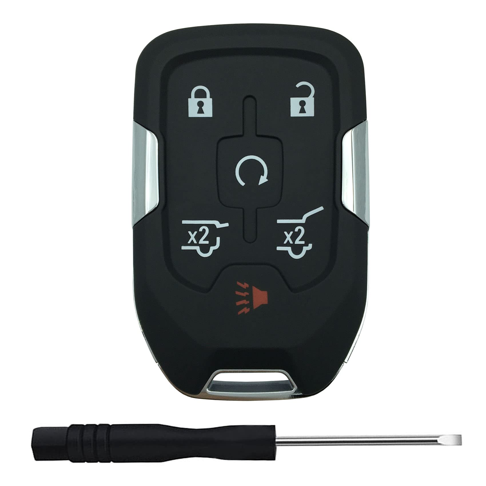 Replacement Keyless Entry Remote Key Fob Shell Case For 2014 2015 2016 2017 Chevy Suburban Tahoe Gmc Yukon Car Key Fob Cover (6