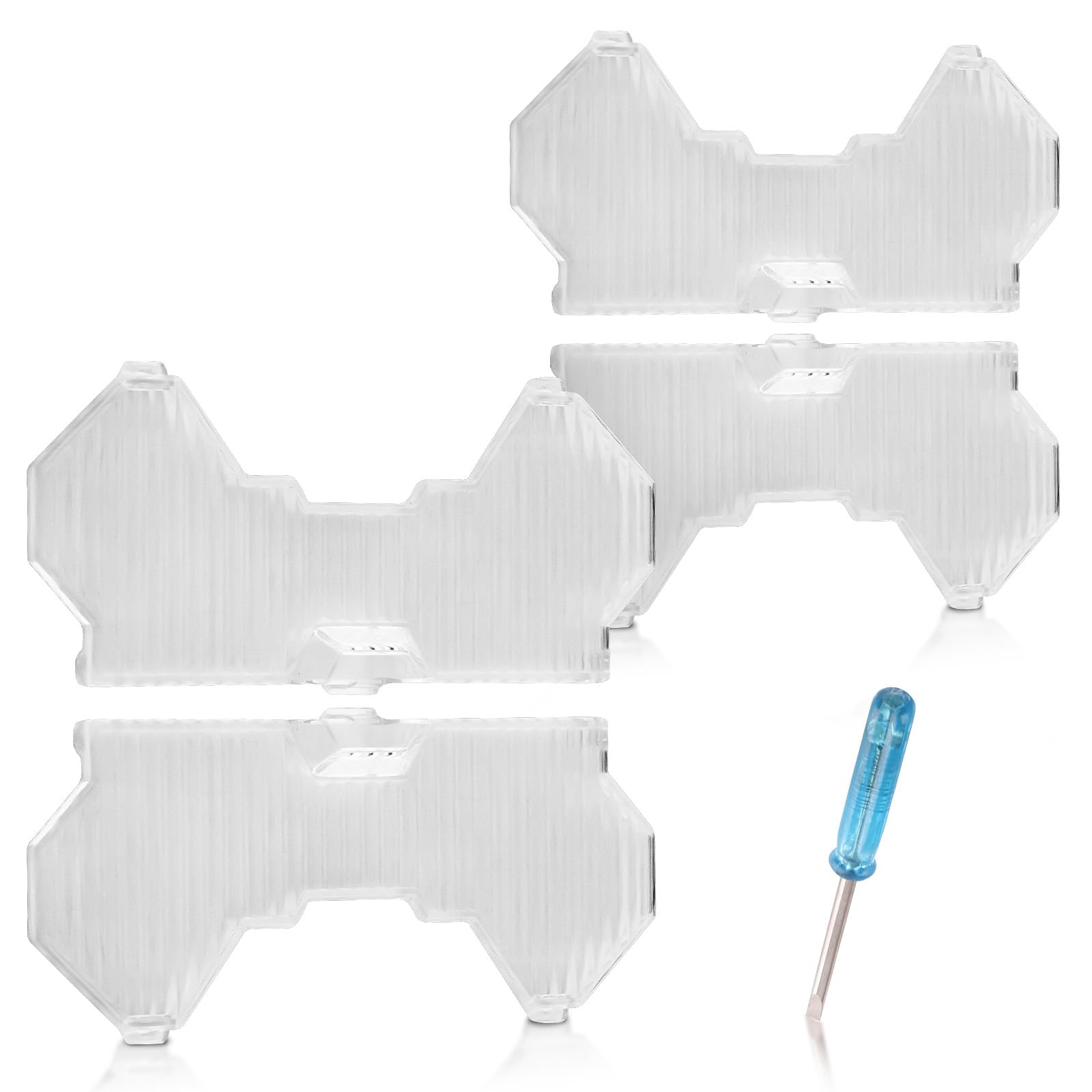maXpeedingrods 5 Inch Square White Light Covers 4PCS Off-Road Light Cover White Flood Beam Swappable Offroad Lights Cap PC Prote