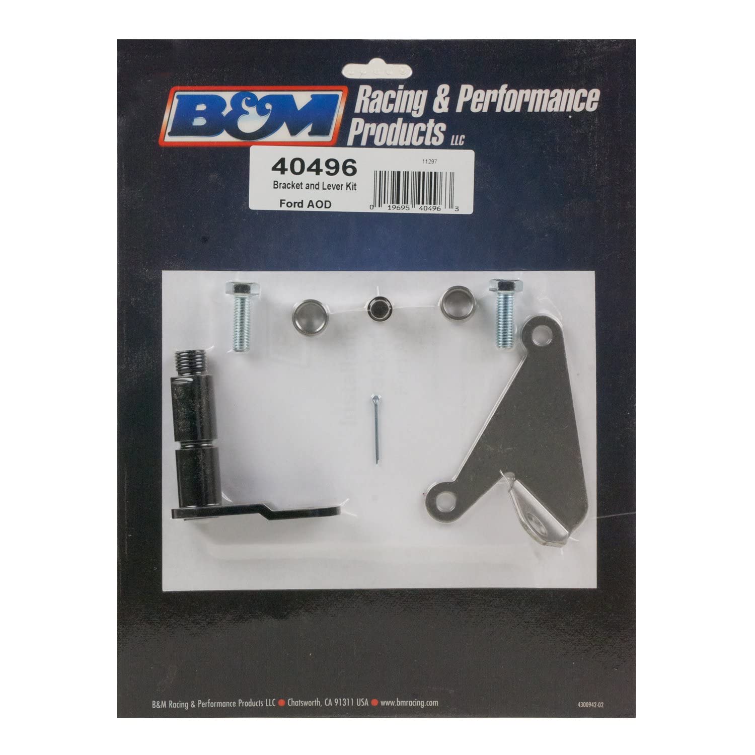 B&M 40496 Bracket And Lever Kit, Natural