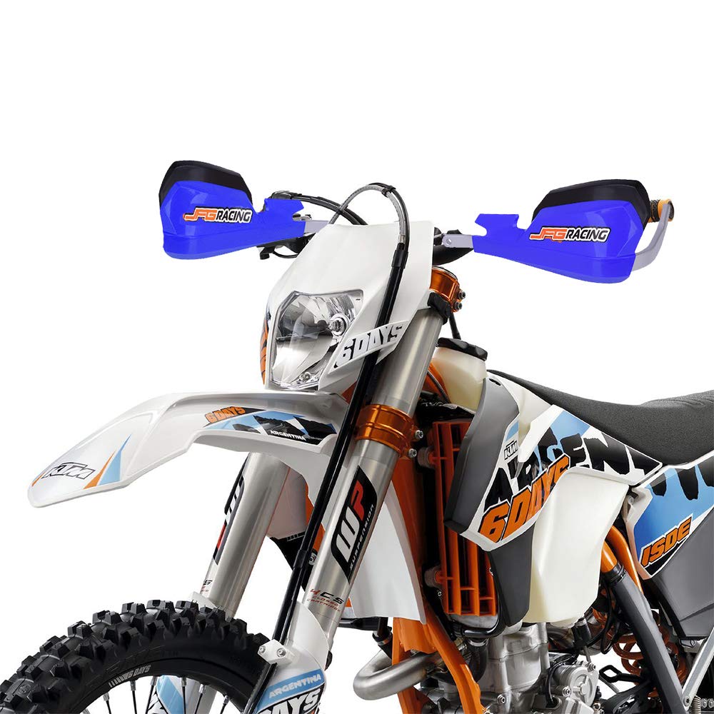Jfg Racing Handguards Dirt Bike Hand Guards - Universal For 7/8In And 1 1/8In Handlebar - For Dirt Bike For Motocross Enduro Supermoto(Blue)