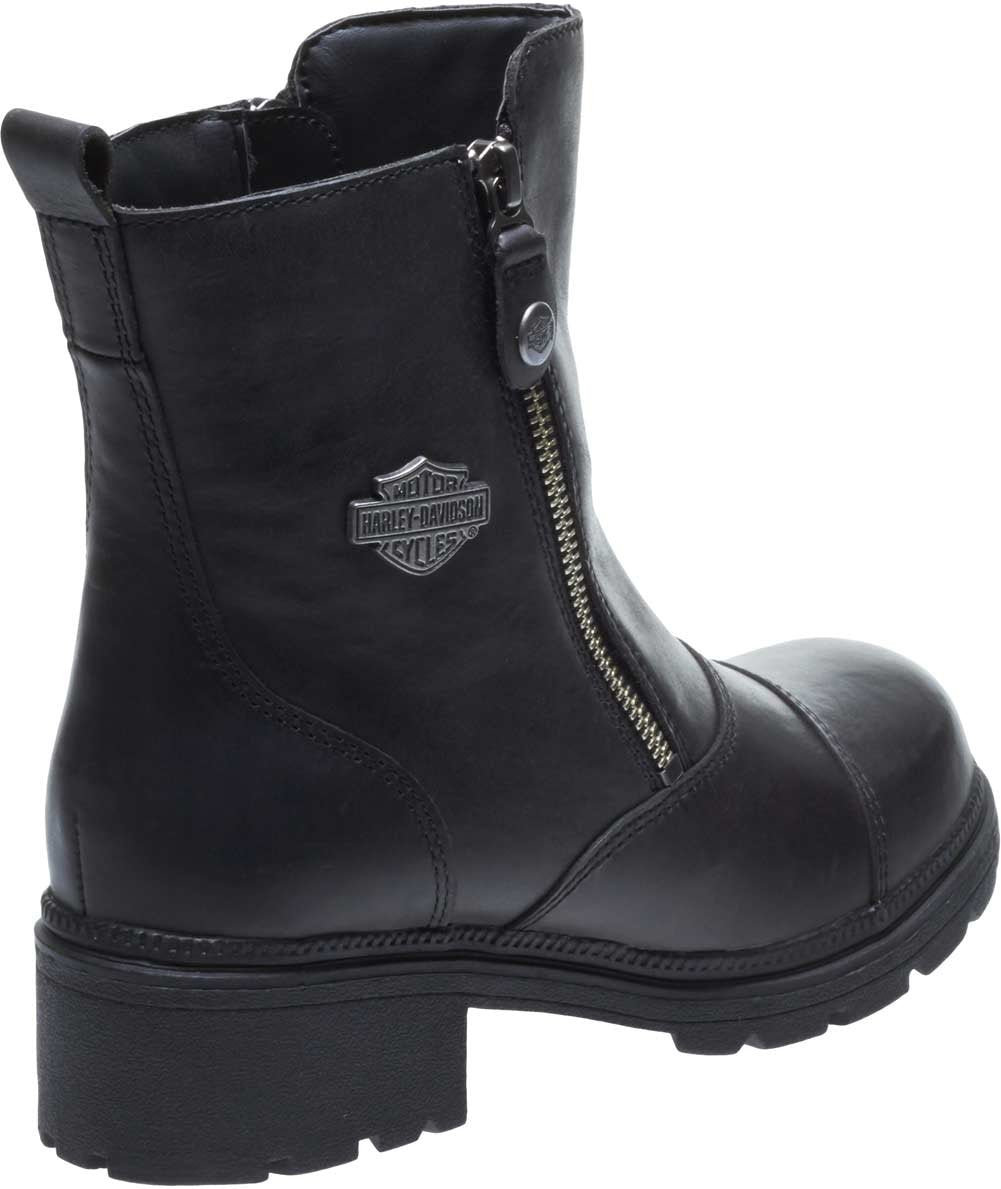 Harley-Davidson Footwear Women'S Amherst Motorcycle Boot, Black, 8.5
