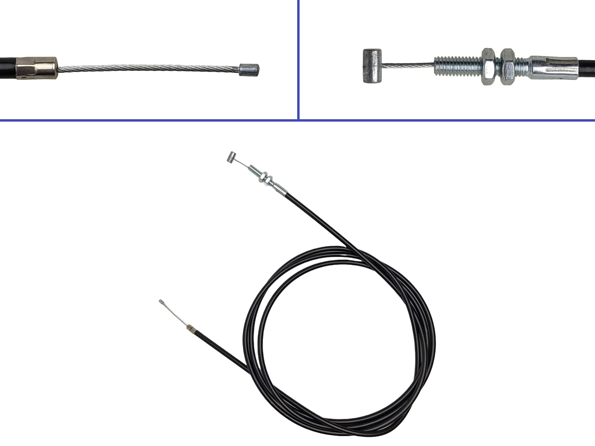 RedCap 75'' inch Universal Straight Throttle Cable for 90cc 110cc 125cc Gas Scooter, Go Kart, Kandi, Mini Bike, Dirt Bike Buggy
