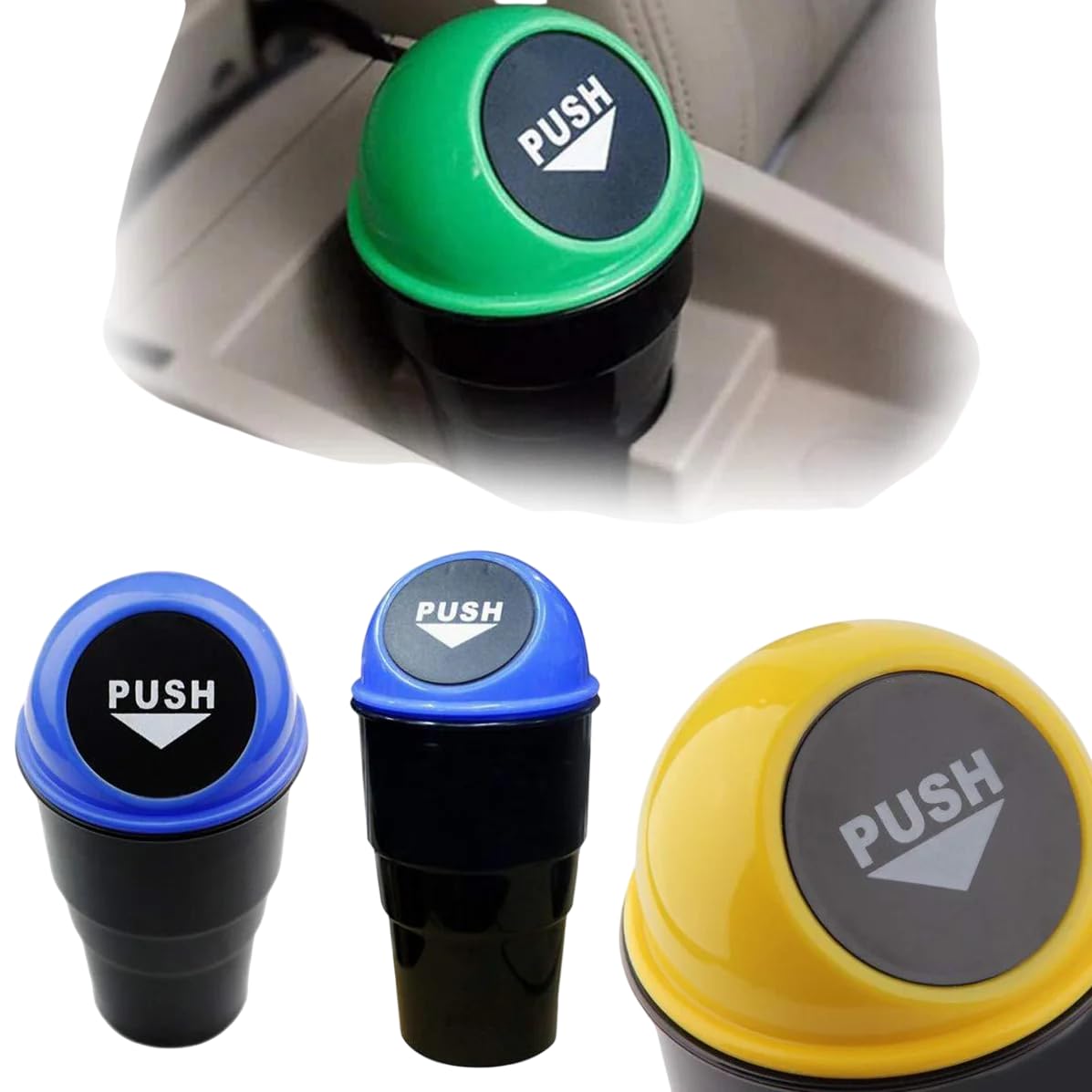 Orgrida MultiPurpose Car Dustbin  Ideal for Storing Garbage and Rough Stuff in Cars, Offices, Homes, and Hospitals