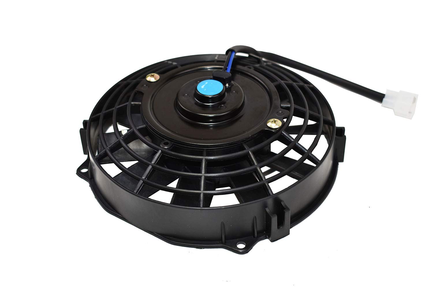 A-Team Performance - Universal Type 120021 8 Inches High Performance - 1700 Cfm 12 Volts Electric Radiator Cooling Fan With 10-Piece Reversible Flat 9' X 9' X 2-1/2' Blades
