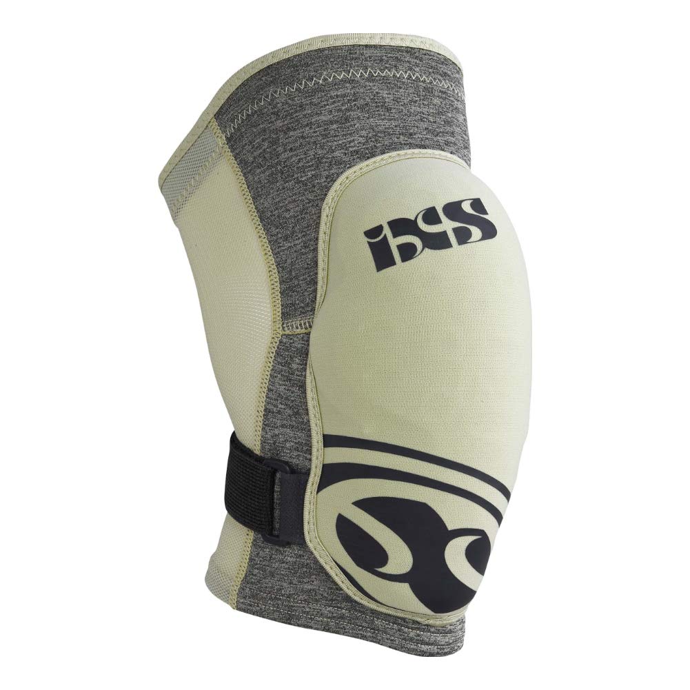 IXS Unisex Flow Evo+ Breathable Moisture-Wicking Padded Protective Knee Guard, Camel, X-Large