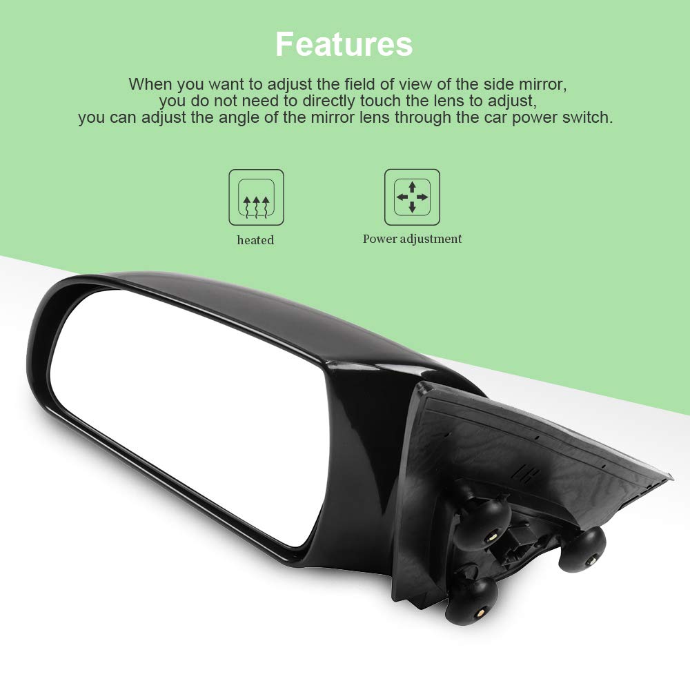 Scitoo Side View Mirror Driver Side Mirror Fit Compatible With 2006 2007 2008 2009 2010 For Hyundai Sonata Hy1320149 Power Adjustment Heating
