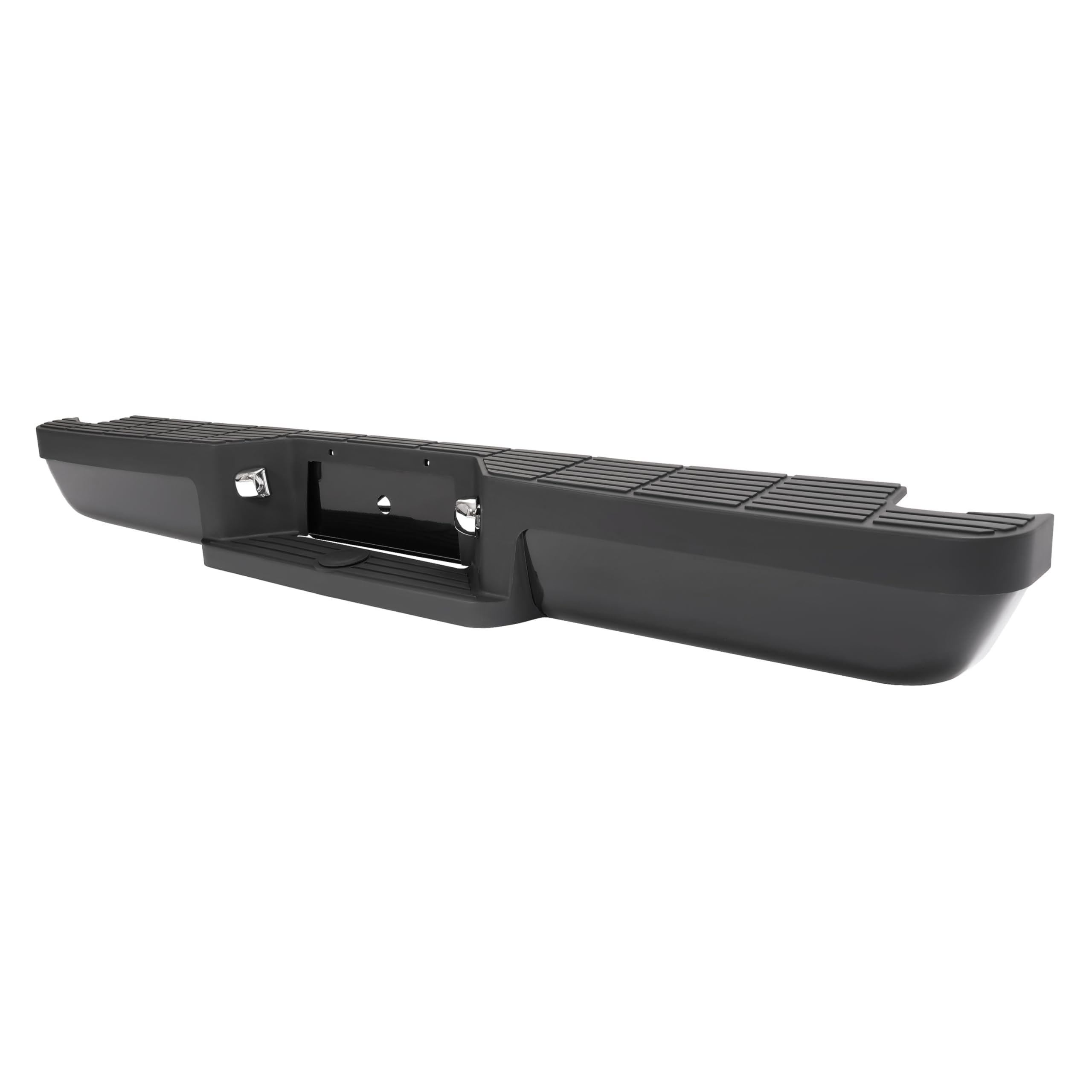 HECASA Rear Step Bumper for 1993-2011 Ford Ranger, Alloy Steel, Black, Model MO-3582, with LED Lights & Brackets