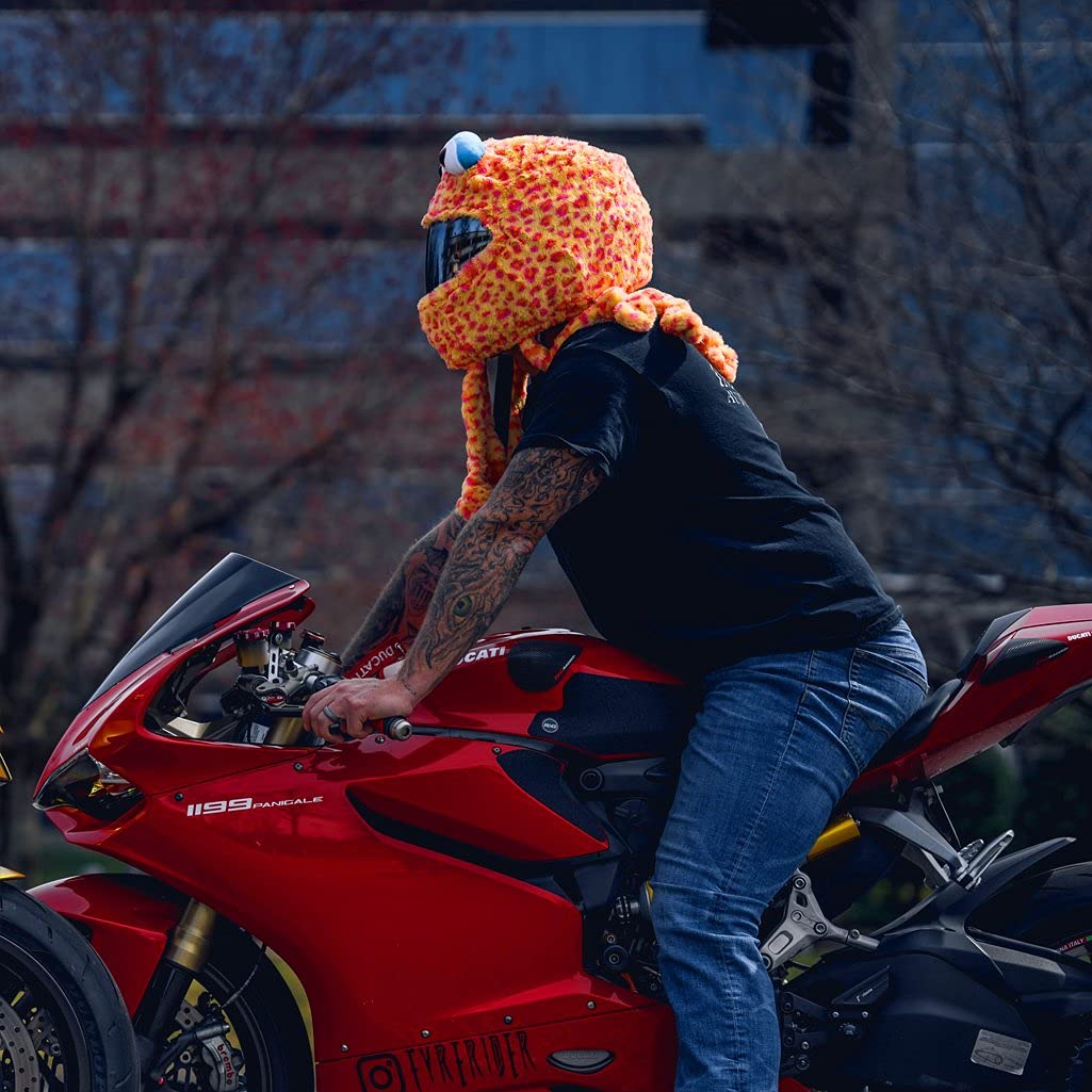 Moto Loot Helmet Cover For Motorcycle Helmet, Fun Rides And Gifts (Cover Only. Helmet Not Included) - Squid