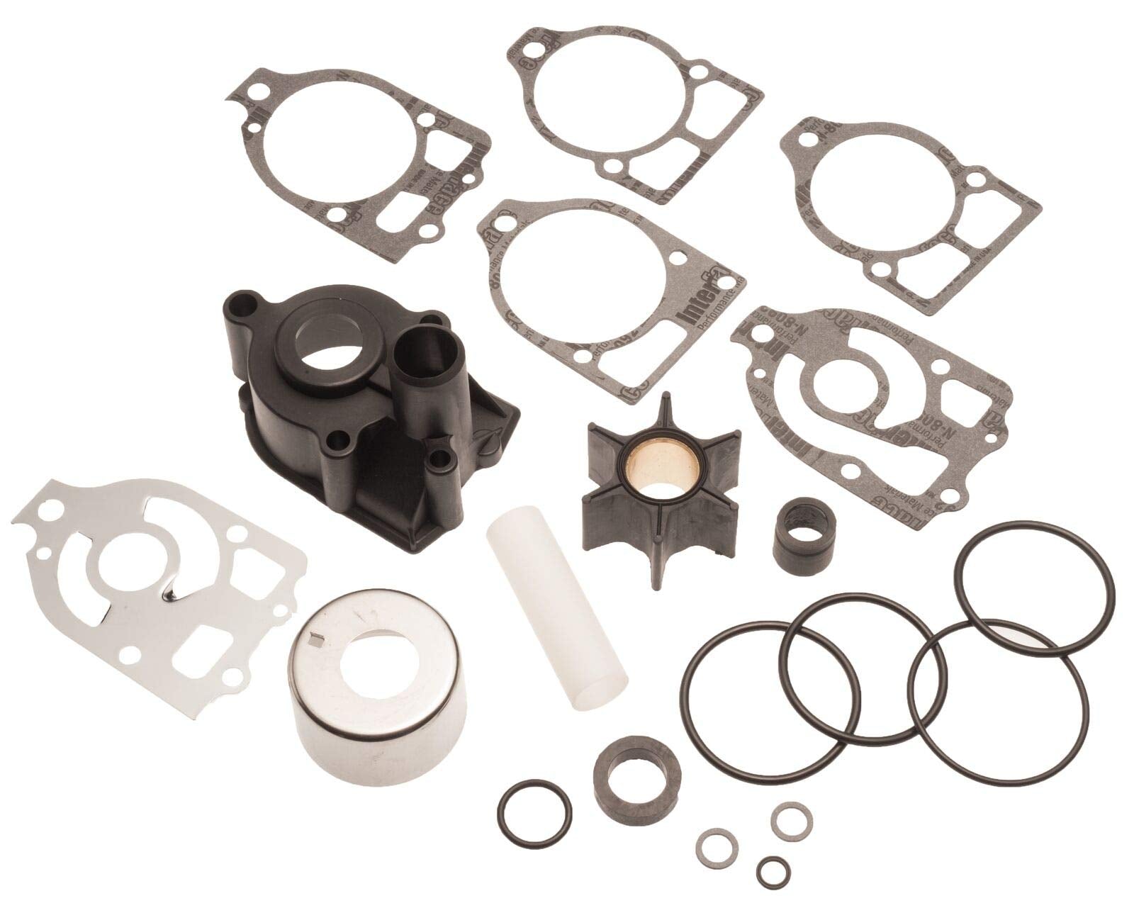 Water Pump Impeller Kit For 65 75 80 85 90 100 110 115 135 140 150 175 200 220Hp Mercury Mariner V6 Mercruiser Alpha One Gen 1, 