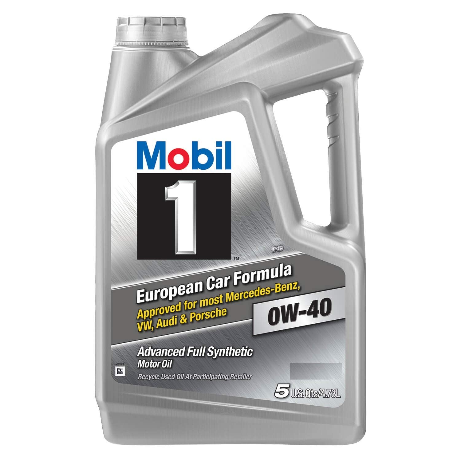 Mobil 1 (120760) 0W40 Motor Oil, 5 Quart, Pack of 2