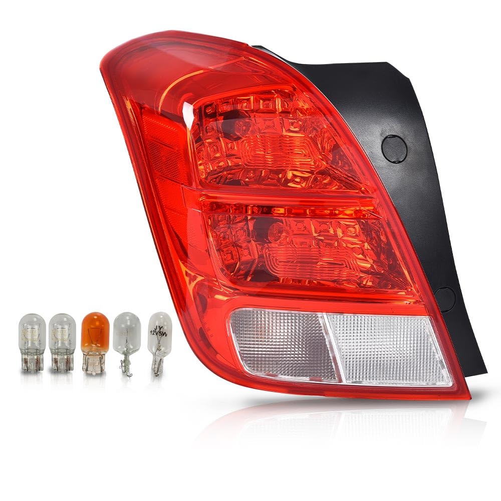 LQI Tail Lights w/Bulbs Compatible with Chevy Trax 2013-2016, Fit Chevy Trax LS 2017-2019 Left Driver Side Rear Brake Lamps Asse