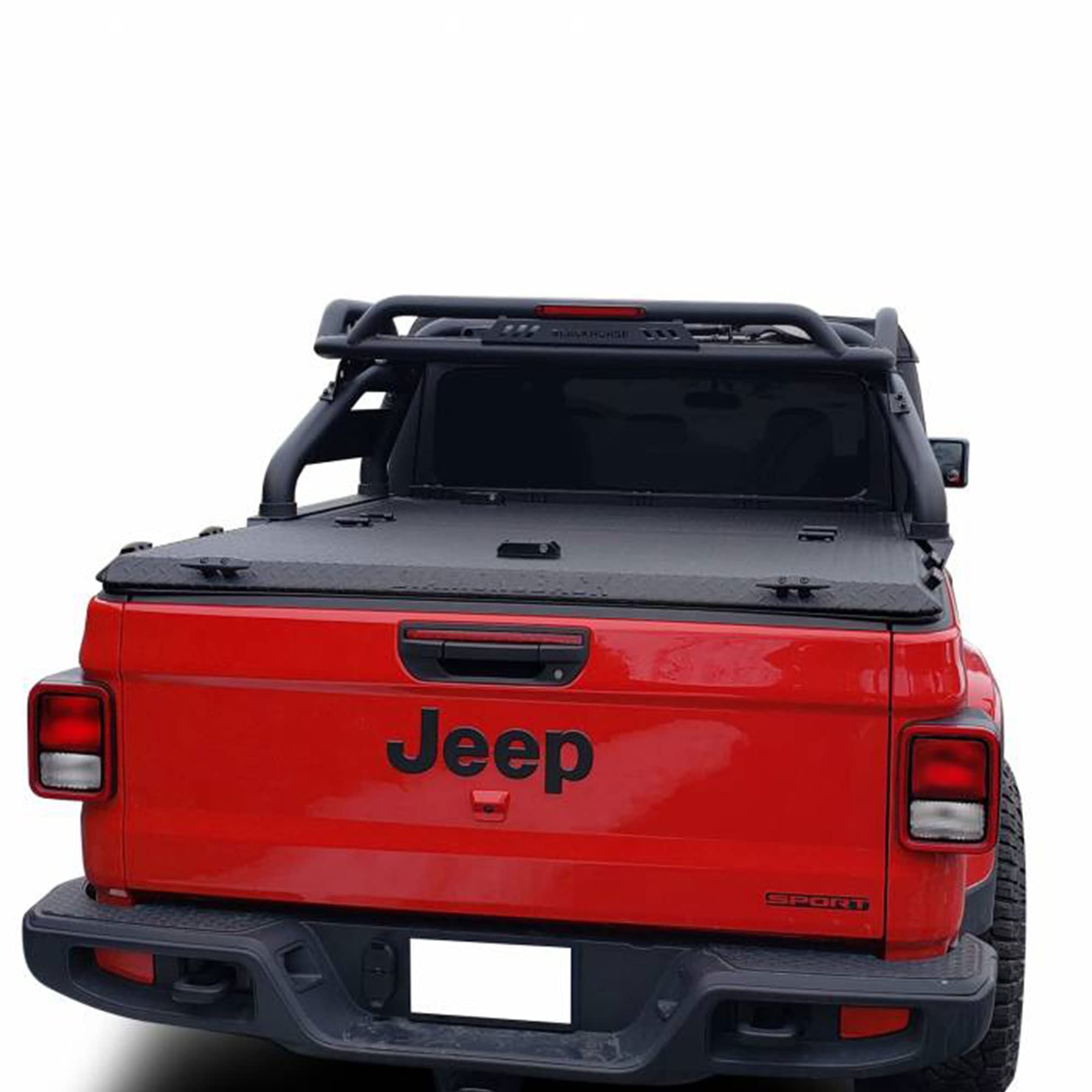 Black Horse Off Road Atlas Roll Bar Black Compatible With 2020-2023 Jeep Gladiator-Atrb9Bk