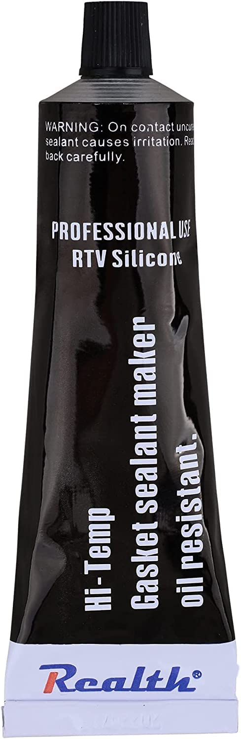 Silicone Gasket Maker Black Oil 6 Pack, High Temperature Rtv 3.53 Oz Ultra Resistance Sealant High Strength Flange Sealing For A