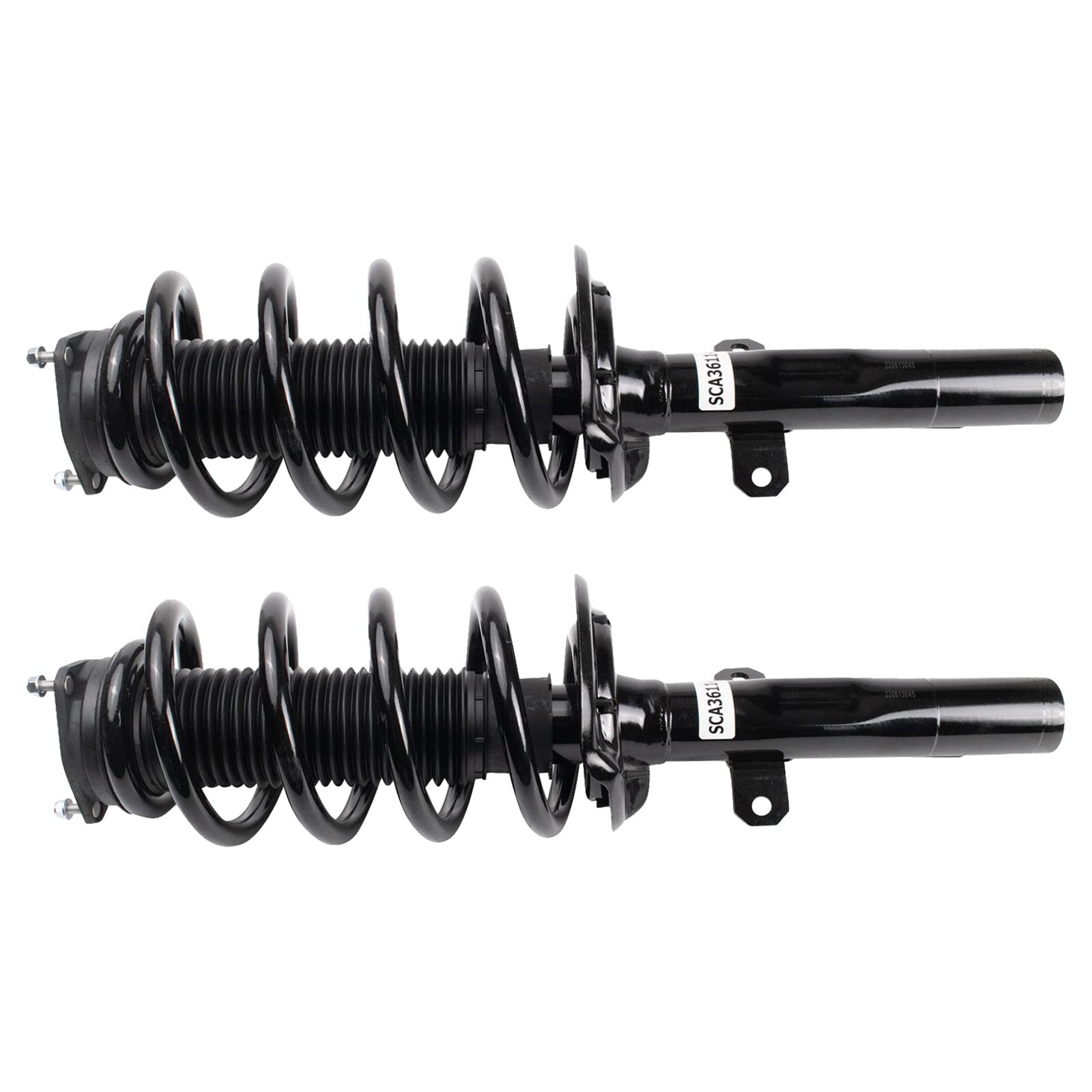 Trq Rear Strut & Coil Spring Assembly Set Driver & Passenger Sides Compatible With 09-10 Toyota Corolla