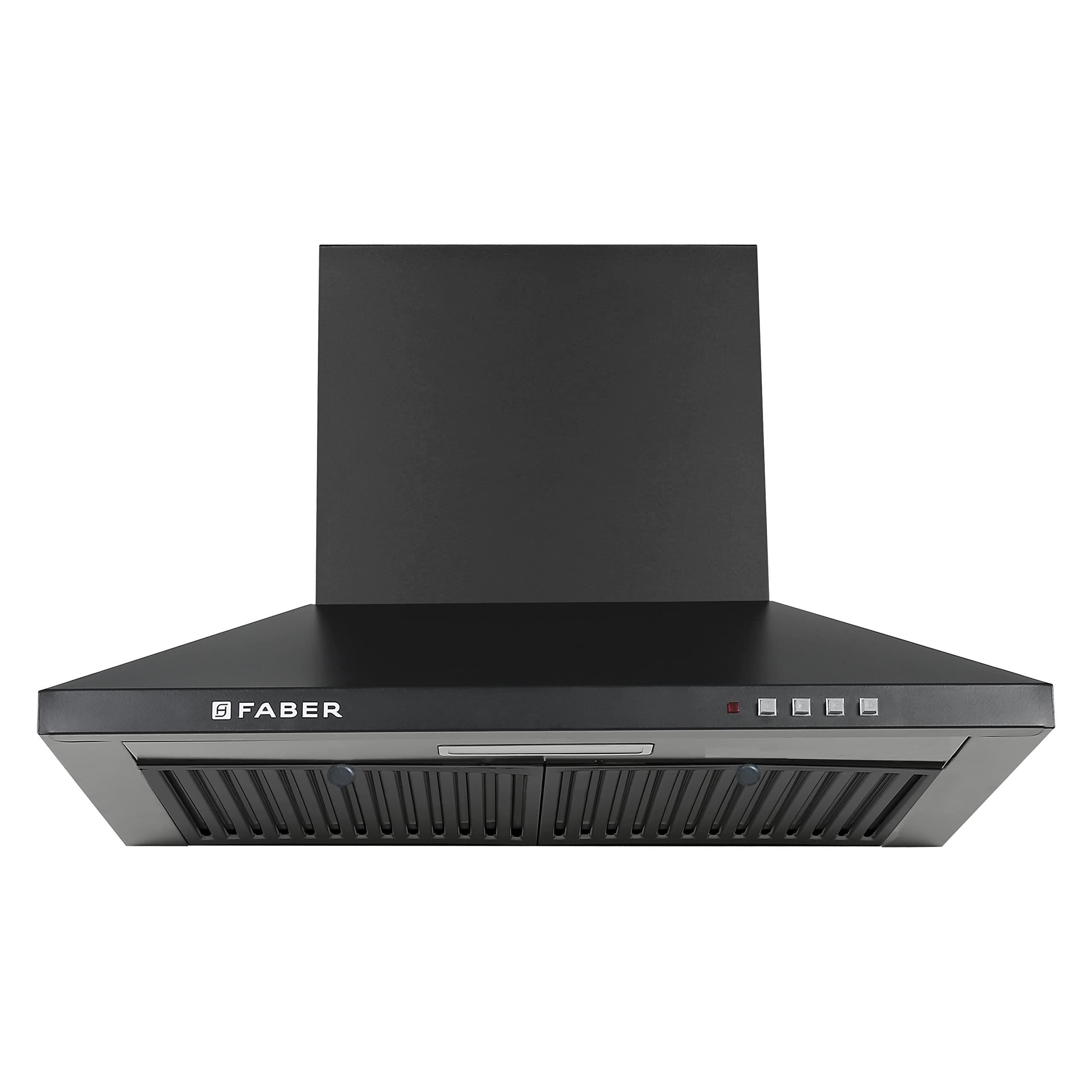 Faber 60 Cm 1000 M/Hr Kitchen Chimney (Hood Pluto Pb Bf Bk 60, Baffle Filter, Push Button, Black)