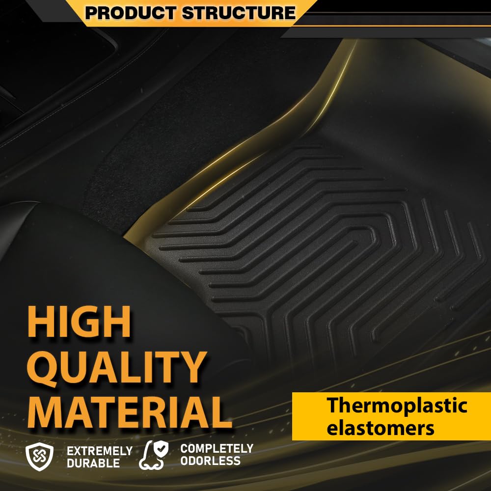 G-PLUS Floor Mats Cargo Liners, Compatible with Jeep Grand Cherokee 2022-2024 (Include 4xe NOT for L or WK), 1st & 2nd Row, All