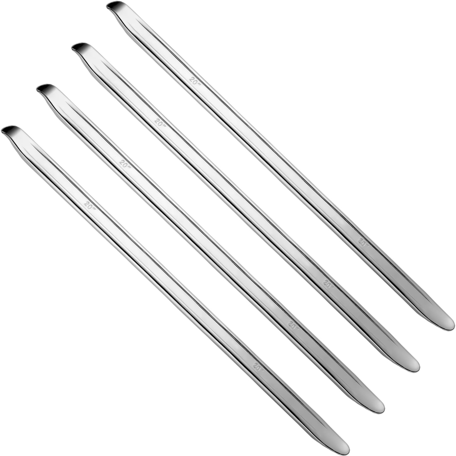 Zonon 4 Pcs 20 Inch Tire Spoons Iron Heavy Duty Tire Changing Tool Levers Bar Professional Changing Tool for Installing and Remo