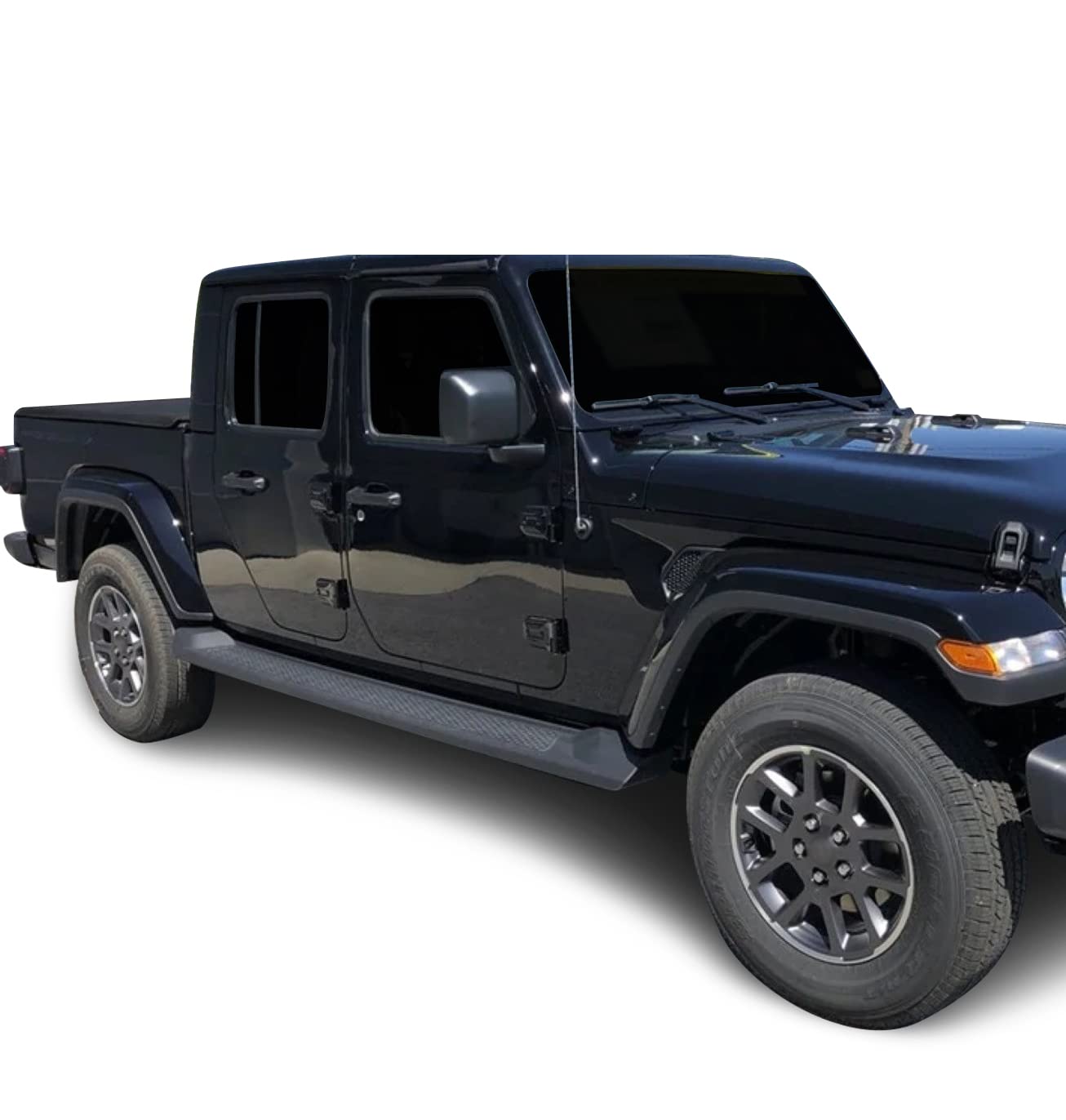 Black Horse Off Road Oem Replica Running Boards Textured Black Compatible With 2020-2024 Jeep Gladiator-Rjegl20