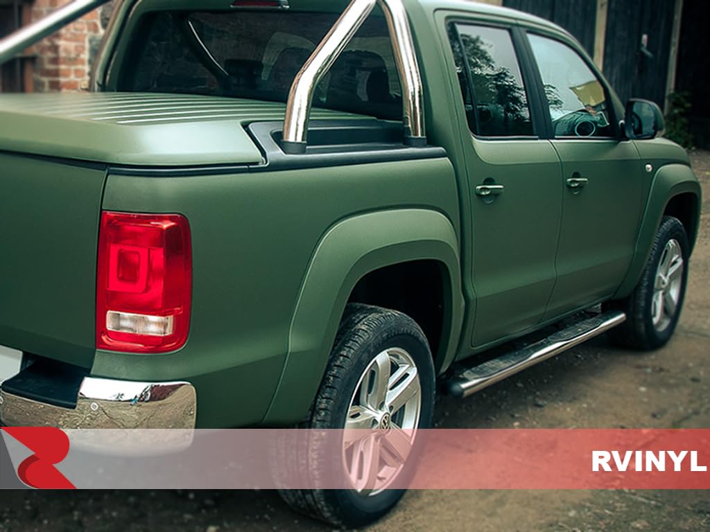 3M 2080 Series M26 Matte Military Green - 5Ft X 21Ft - 105Sq Ft - Dual Cast Lustrous Vinyl Car Wrapping Film - Bubble Free Vehic