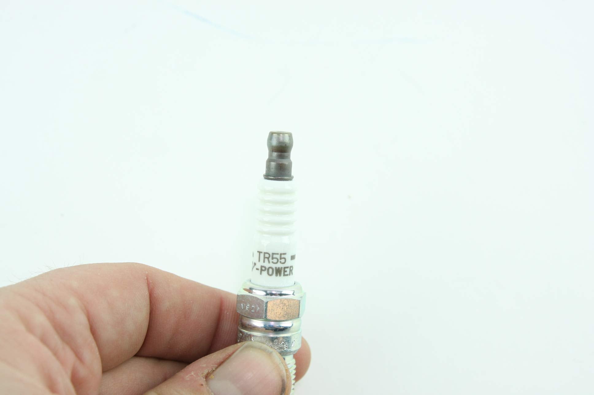 Set (4Pcs) Ngk V-Power Spark Plugs Stock 3951 Nickel Core Tip Standard 0.060In Tr55