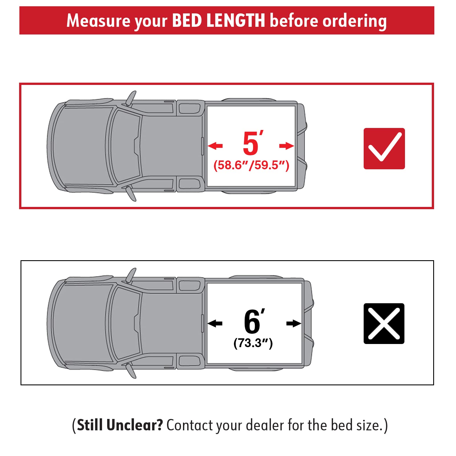 Maxmate Soft Roll-Up Truck Bed Tonneau Cover Compatible With 2005-2021 Nissan Frontier; 2009-2012 Suzuki Equator | 5' (59'') Bed
