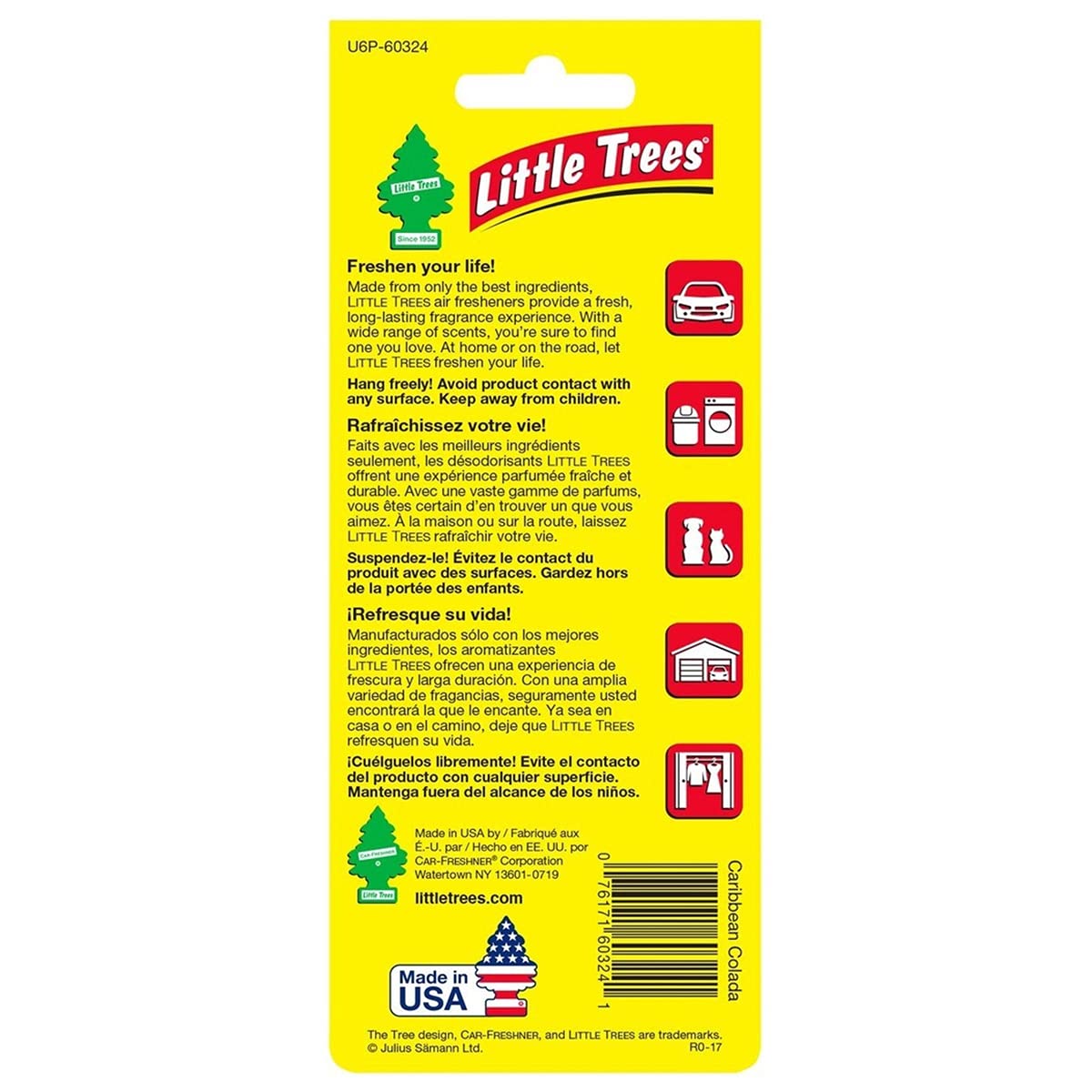 Little Trees Vanilla Pride 24 Pack Air Freshener