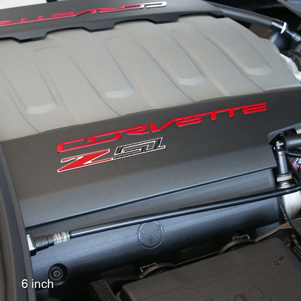 West Coast Corvette Z51 Badge Emblem - Carbon Fiber Look w/Chrome Trim, 6 inch, for 2005-2024 Corvettes, Acrylic