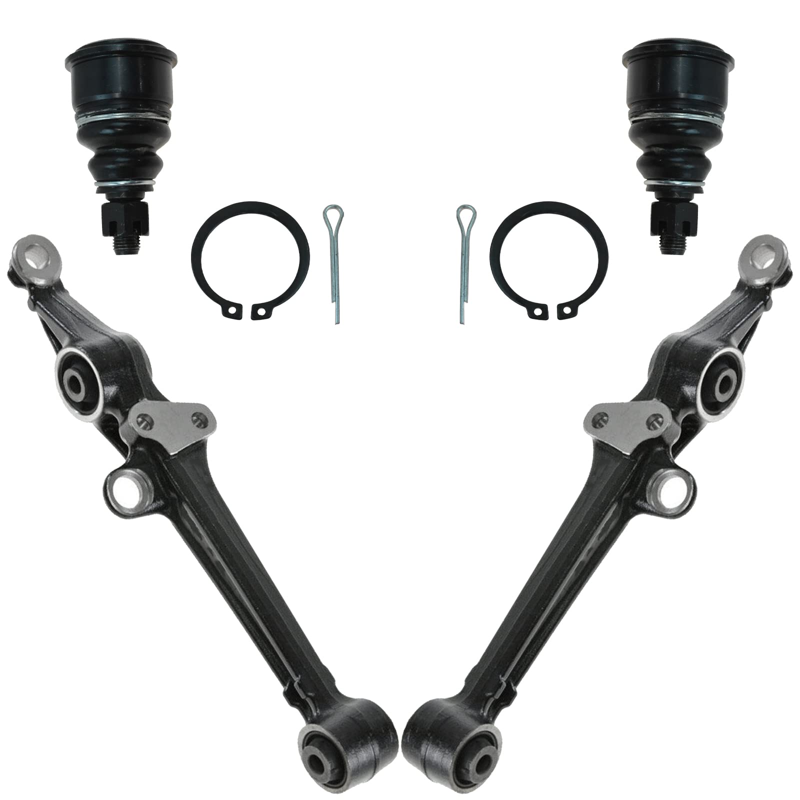 TRQ Front Lower Control Arm with Ball Joint Set Compatible with 1997-1999 Acura CL 1994-1997 Honda Accord 1995-1998 Odyssey 1996