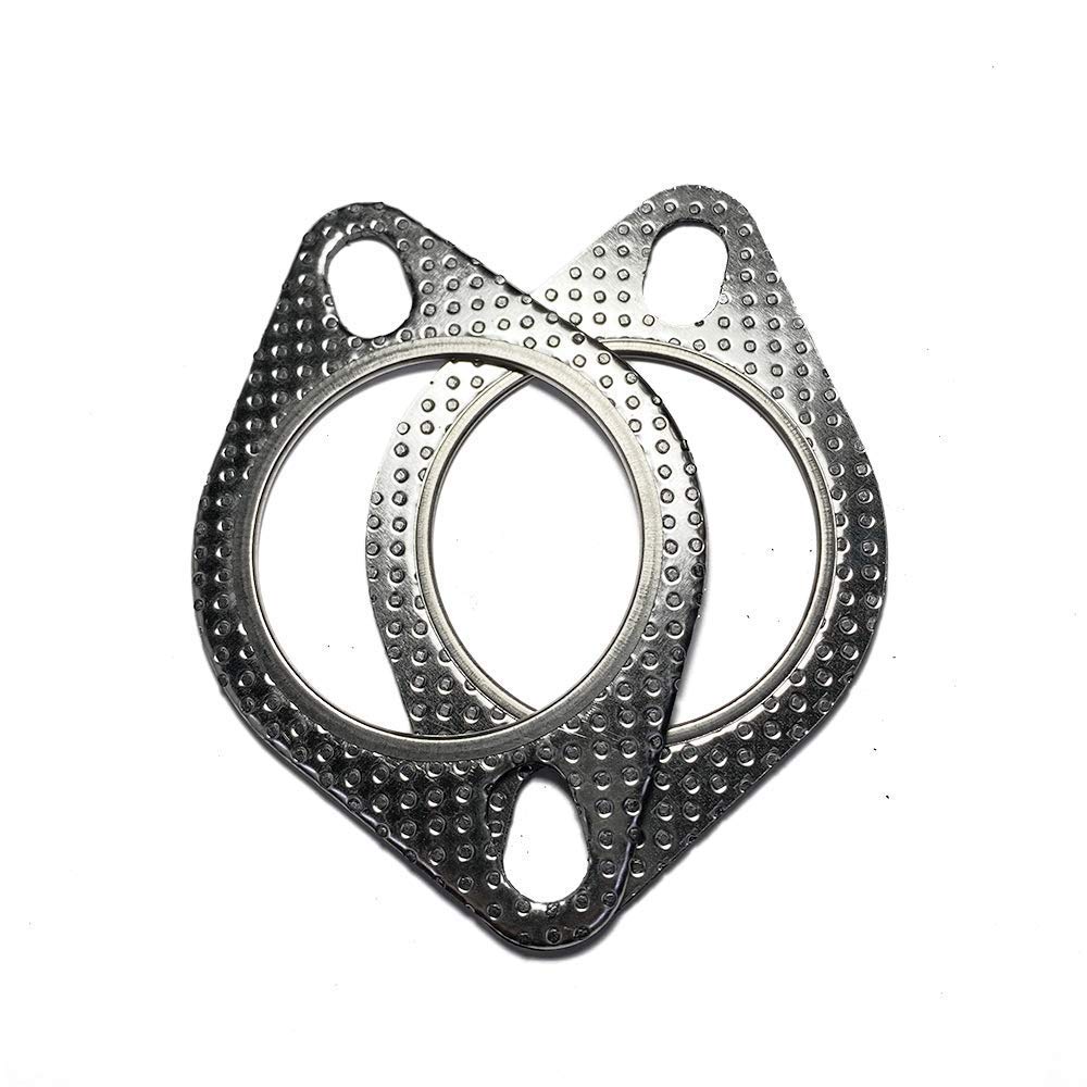 2.5' Id 2 Bolt Mlsg High Temp Exhaust Gasket (Qty 2) - Heavy Duty -120-06310-0002 (2.5 Inch) - Ticon Industries