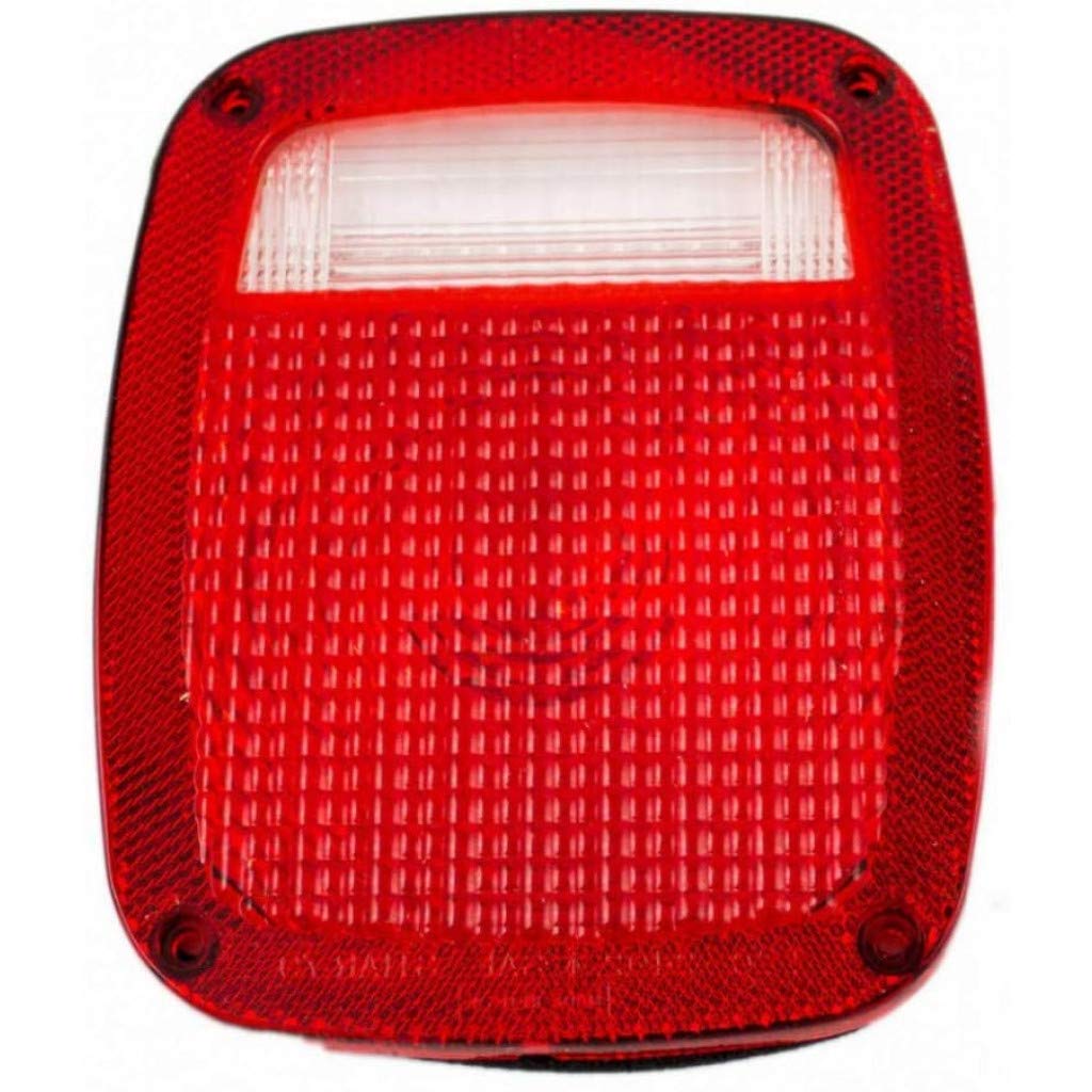 For Jeep Wrangler 1987-2006 (Tj) Pair Of Tail Light Lens Cover Only W/Gasket& Screw R=L Driver And Passenger Side Ch280810