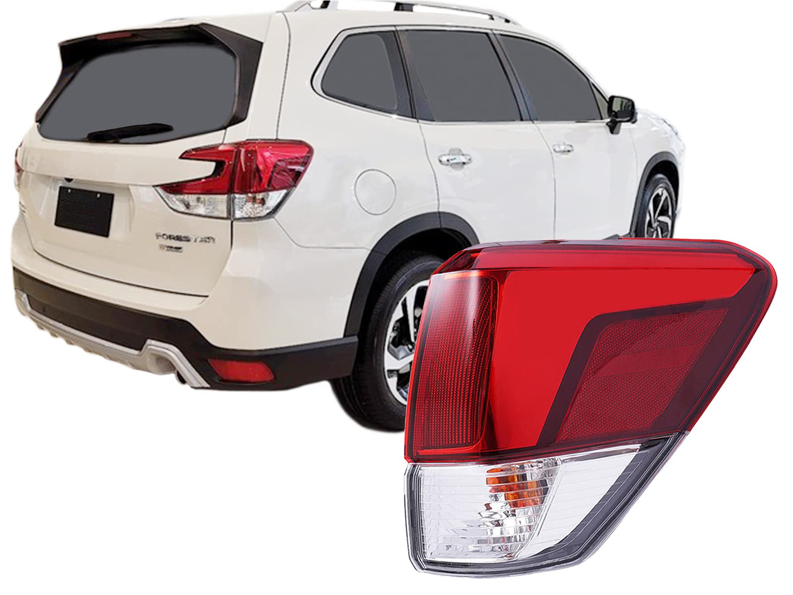 Auto Parts Avenue APA Replacement for Outer Tail Light Assembly 2019-2021 2022 Forester with Bulbs Included Passenger Right Side