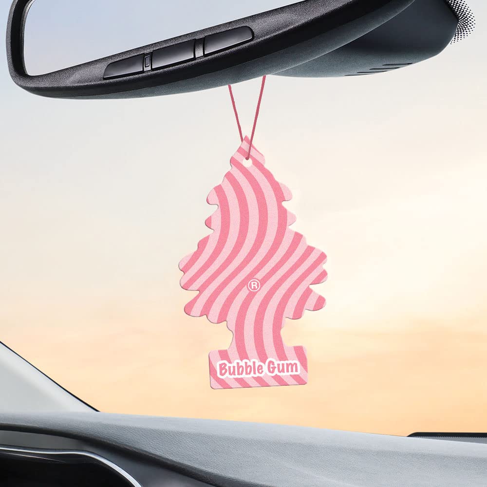 Little Trees Air Fresheners Car Air Freshener. Hanging Tree Provides Long Lasting Scent For Auto Or Home. Bubble Gum, 24 Air Fre