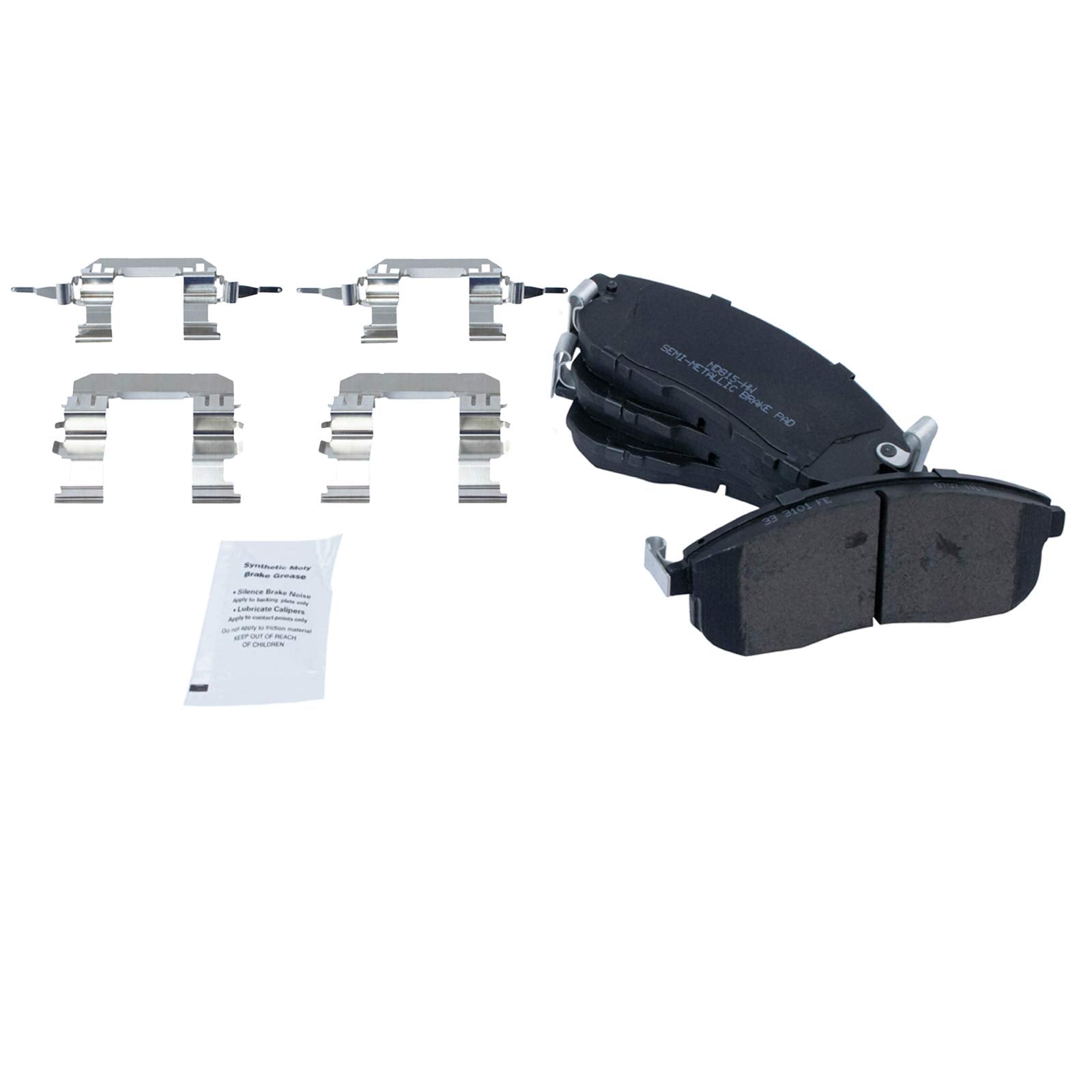 Trq Front Brake Pad & Rotor Kit Brake Pads Brake Rotor Semi-Metallic Premium G-Coated Compatible With 2007-2013 Nissan Altima
