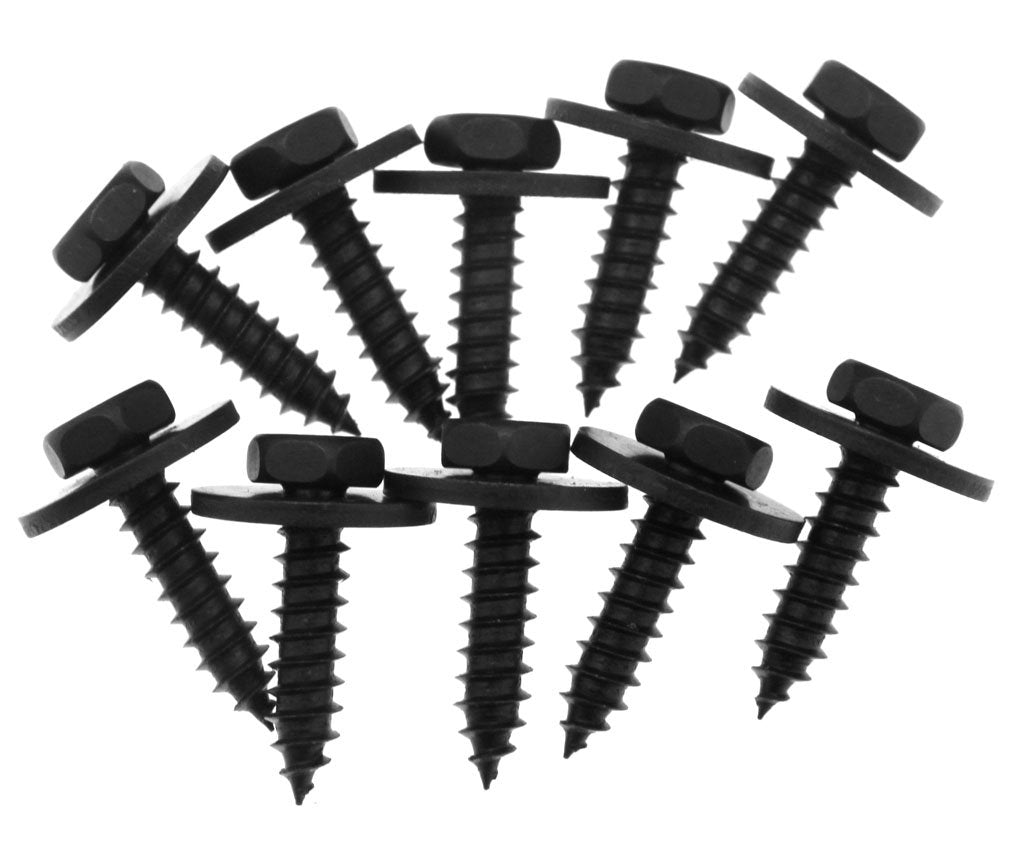 10Pcs Steel Tapper Screw for Bumpers Engine Shields Splash Guard