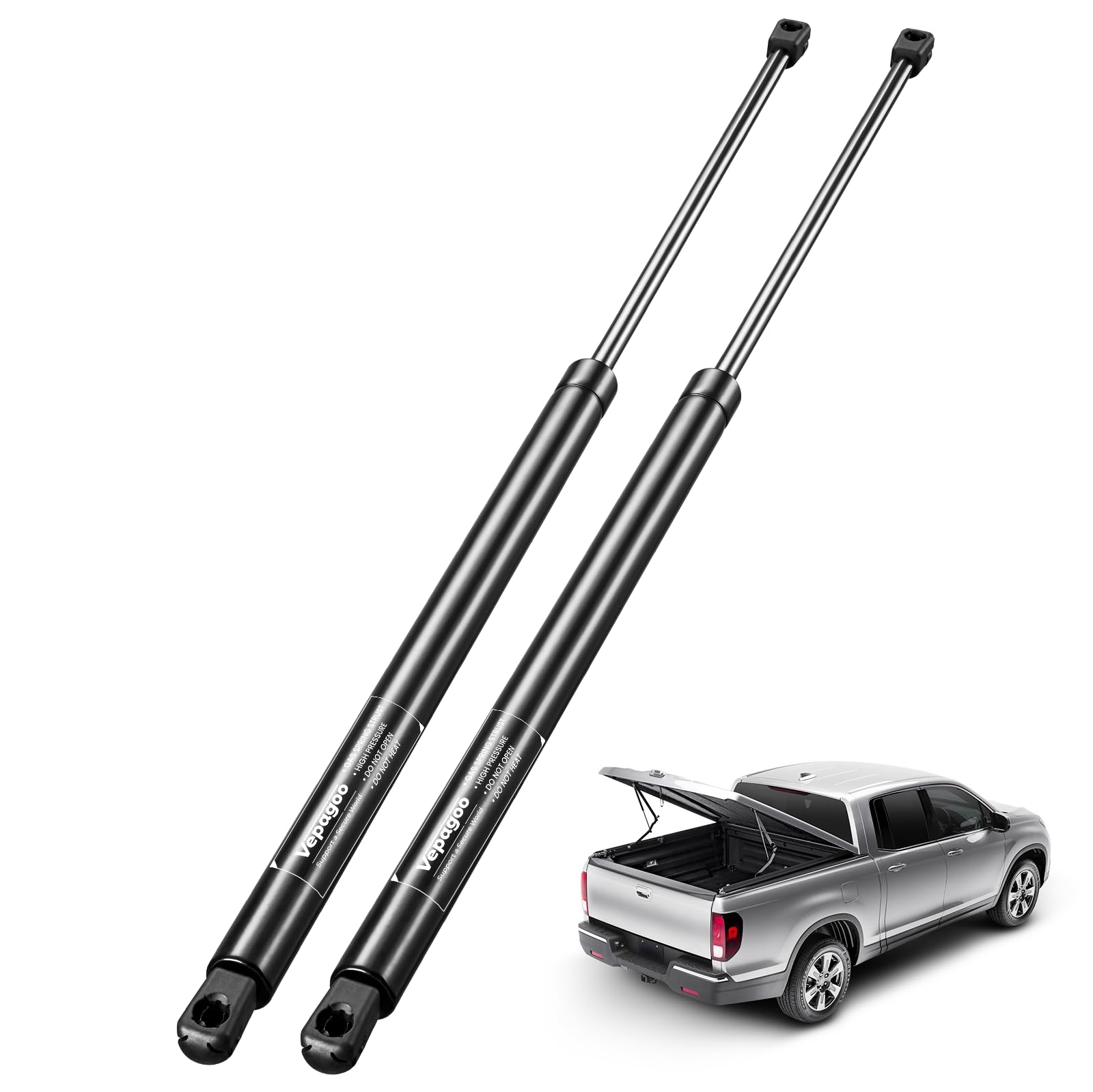 Vepagoo Ml2830 30 Inch 30Lb/133N Lift Support Gas Shock Strut Spring For Truck Tonneau Cover Camper Shell Topper Rv Door Sliding