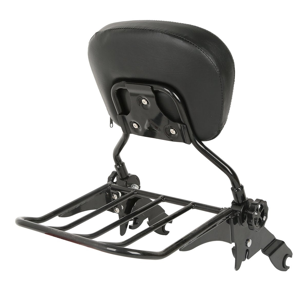 Xfmt Backrest Sissy Bar Luggage Rack Compatible With Harley Davidson 2009-Later Road King, Road Glide, Street Glide, Electra Glide, Ultra Classic,Cvo Road Glide Ultra Custom,Cvo Street Glide