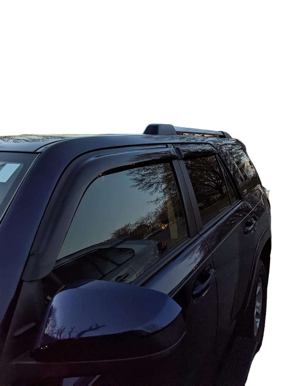 2010-2024 Tape-On Rain Guards For Toyota 4Runner Side Window Visor Deflectors Extra Thick Vent Shade Protector