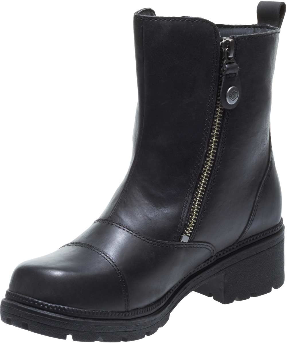 Harley-Davidson Footwear Women'S Amherst Motorcycle Boot, Black, 8.5