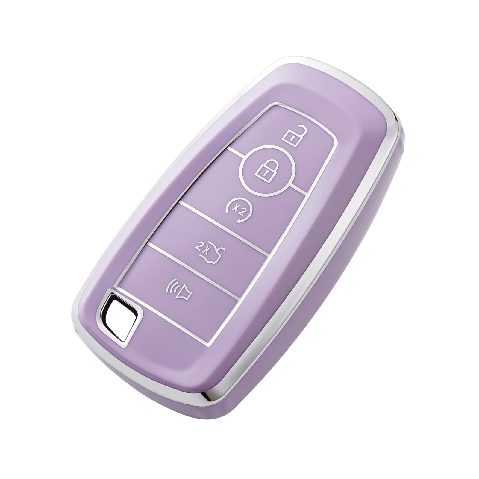 OFFCURVE TPU Car Key Fob Case Cover - Compatible with Ford Fusion, Explorer, Escape, F150, F250, F350, F450, F550, Expedition - 